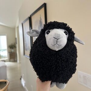 Jellycat Large Rolbie Black Sheep 14” Black and Gray Sheep Plush Toy